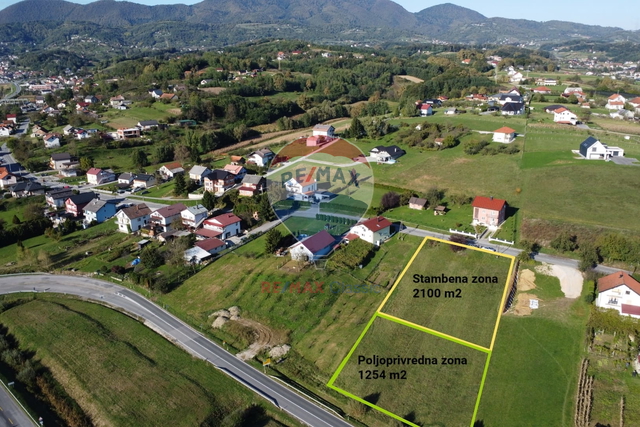 ZEMLJIŠTE, VELIKA VES 3354m2, KRAPINA